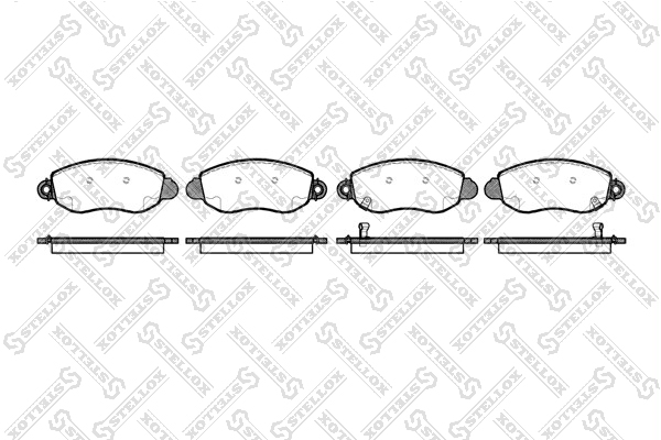 Sada brzdových platničiek kotúčovej brzdy STELLOX